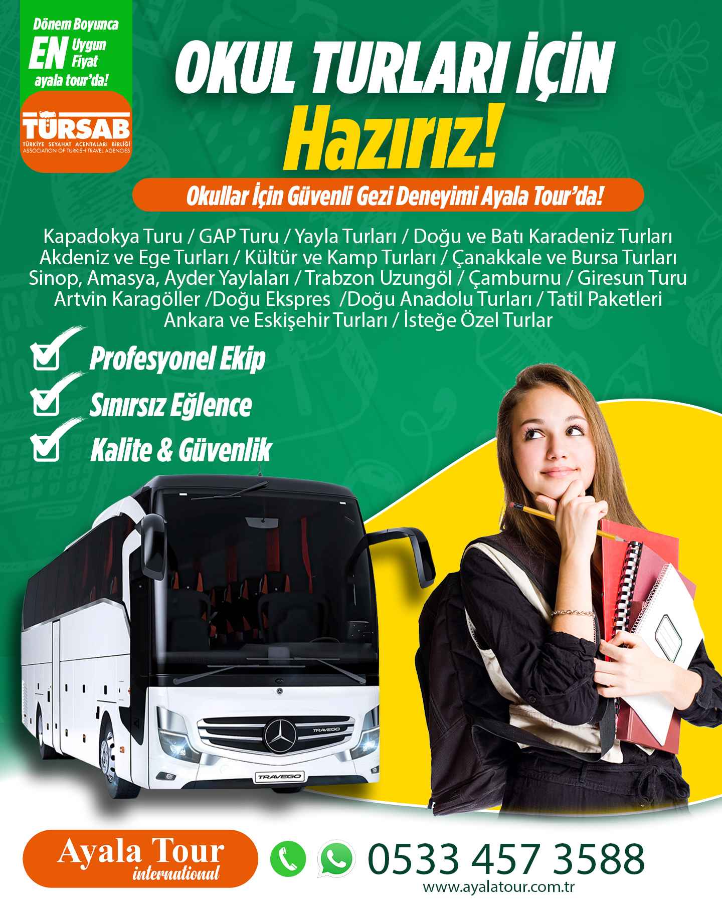 rize çıkışlı okul turları